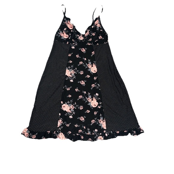 Marilyn Monroe Intimates M Slip Dress Floral Polka Dot Y2K Feminine Romantic - Picture 1 of 10